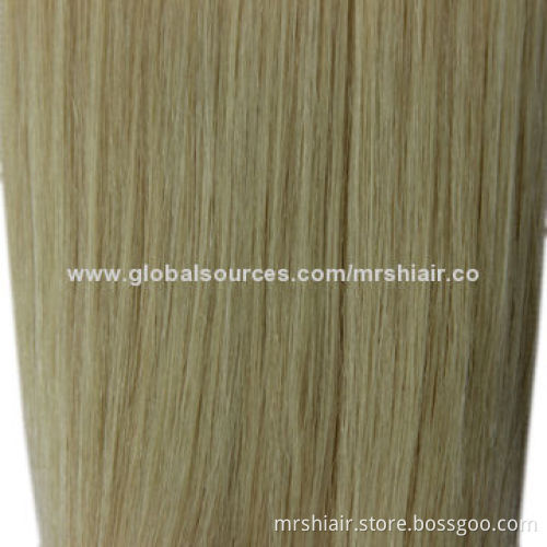 613# Light Blonde Human Remy Hair Weaves Extensions/Product Factory/Wholesale/No Tangle/No Shedding
